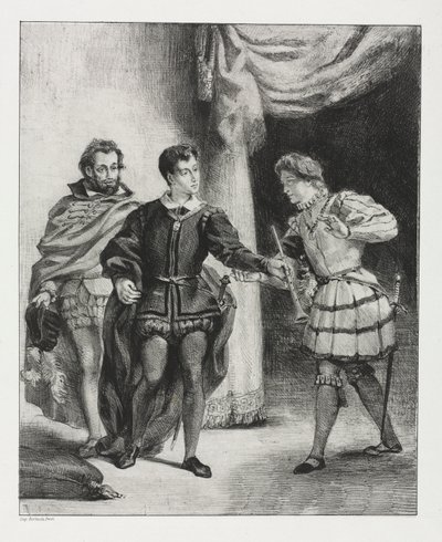 Hamlet: Hamlet e Guildenstern de Eugène Delacroix