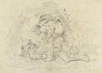 Hércules cativa Nereu de Eugène Delacroix