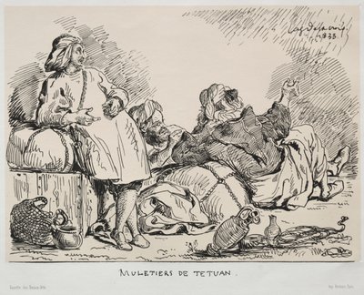 Arrieiros de Tétuan de Eugène Delacroix
