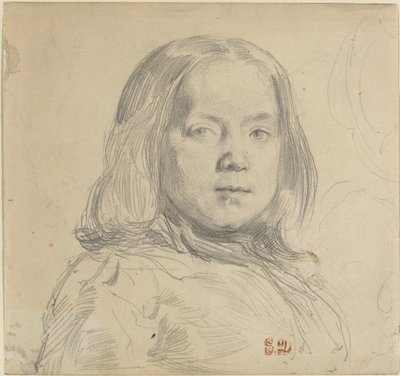Retrato de uma criança de Eugène Delacroix