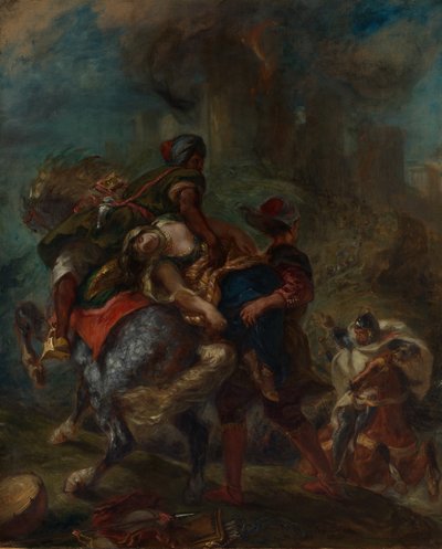 O rapto de Rebecca, 1846. de Ferdinand Victor Eugene Delacroix