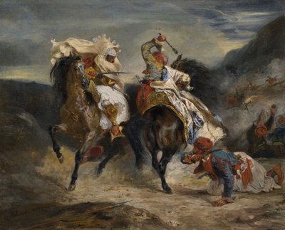 O combate do Giaour e do Hassan de Eugène Delacroix