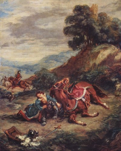 A morte de Lara de Eugène Delacroix