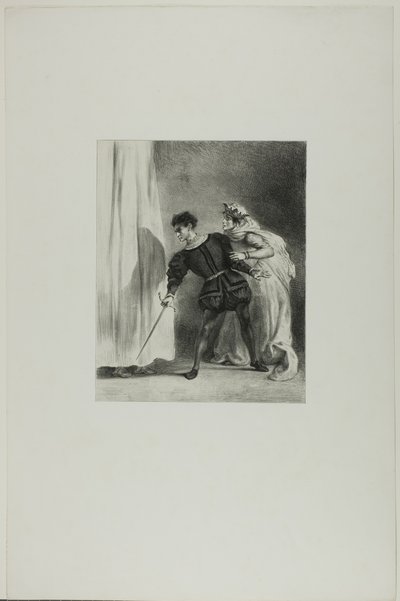 O Assassinato de Polônio de Eugène Delacroix