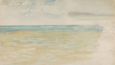 O Mar em Dieppe, c. 1852-54. de Eugène Delacroix