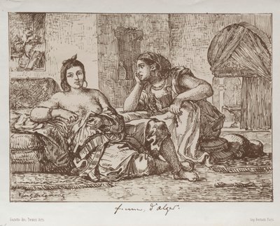 Mulheres de Argel de Eugène Delacroix
