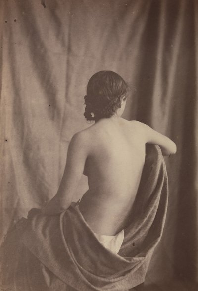 [Nu feminino sentado], 1853-54. de Eugène Durieu