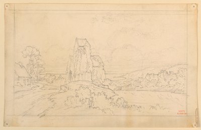 Esboço de paisagem de Eugène Edouard Soulès