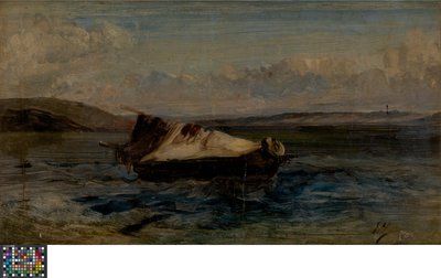 Barco pequeno de Eugene Isabey
