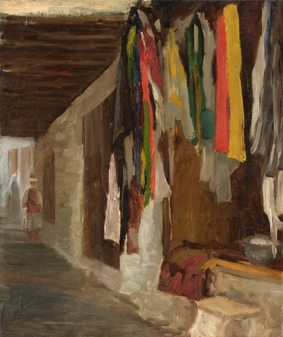 As tinturarias no souk, Argel de Eugene Isabey