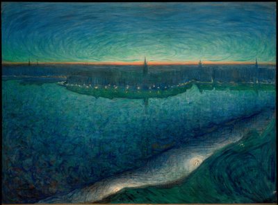 Amanhecer sobre o Riddarfjärd de Eugène Jansson