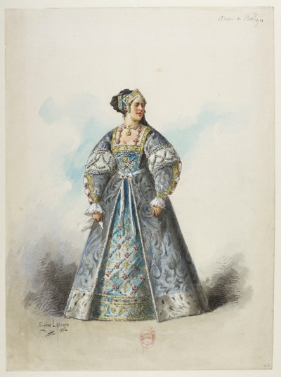 Btv1b84558104 65 - Saint-Saëns - Henrique VIII - Modelos de fatos - Lacoste - 63. Ana de Boleyn de Eugene Lacoste