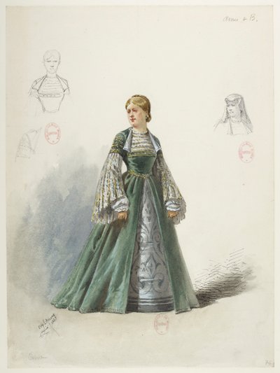 Btv1b84558104 80 - Saint-Saëns - Henrique VIII - Modelos de fatos - Lacoste - 76. Ana de Bolena de Eugene Lacoste
