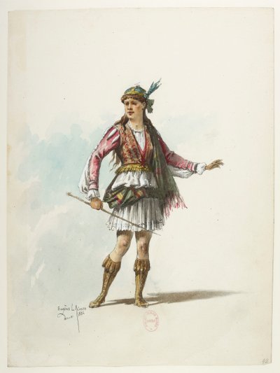 Saint-Saëns - Henrique VIII - Modelos de fantasias - Lacoste - 42. Traje de Eugene Lacoste