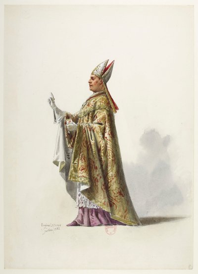 Saint-Saëns - Henrique VIII - Modelos de fantasias - Lacoste - 8. Traje de Eugene Lacoste