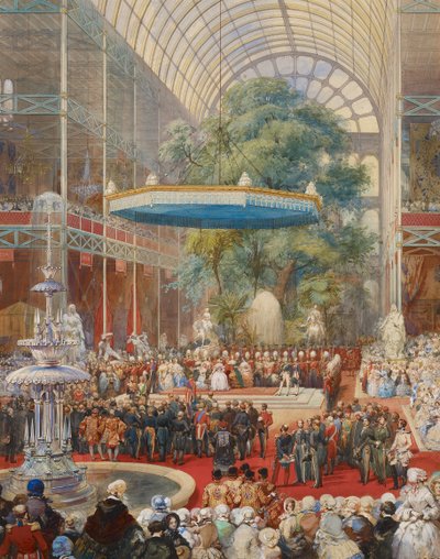 Abertura da Grande Exposição, 1 de maio de 1851 de Eugène Lami