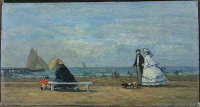 Praia de Trouville de Eugene Louis Boudin