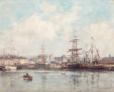 Bacia de Casimir Delavigne no Havre de Eugene Louis Boudin
