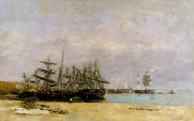 Portrieux - Navios encalhados de Eugene Louis Boudin