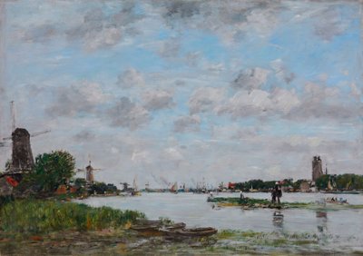 O Meuse perto de Dordrecht de Eugene Louis Boudin