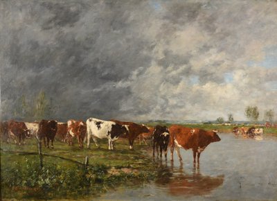 Bebida de rebanho de Eugene Louis Boudin
