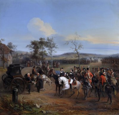 General Despret e Louis-Philippe, Duque de Chartres em Gravelotte, julho de 1792 de Eugène Louis Charpentier