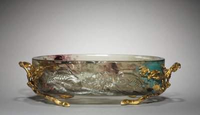 Peça central, provavelmente feita pela Firma de Appert Frères, vendida a varejo pela Firma de Escalier de Cristal, c.1880 de Eugène Rousseau