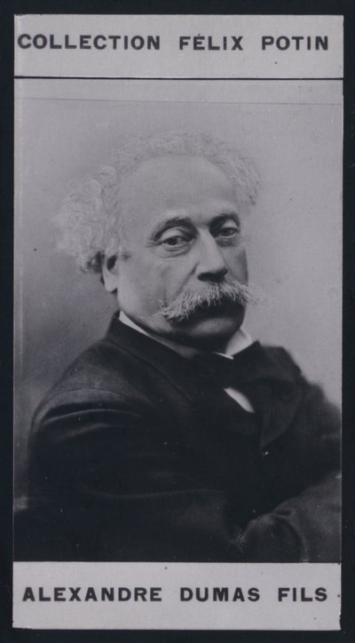 Alexandre Dumas Fils (1824-1895) (foto a p/b) de European Photographer