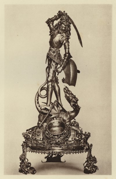 Berlim, Museu de Artes Decorativas, Relicário de São Jorge (foto a p/b) de European Photographer