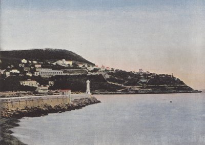 Nice entrada do porto e Mont Boron de European Photographer