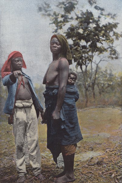 Mulher, carregar, dela, criança de European Photographer