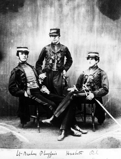 Tenentes Bailey, Playfair e Haslitt, c.1860 de European Photographer