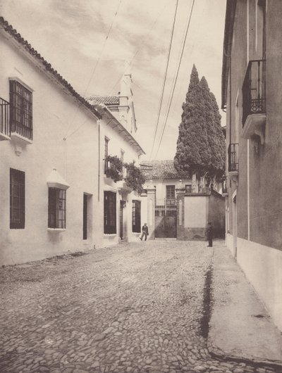 Casas de pres na Calle de Gameros, Ronda (fotografia a preto e branco) de European Photographer