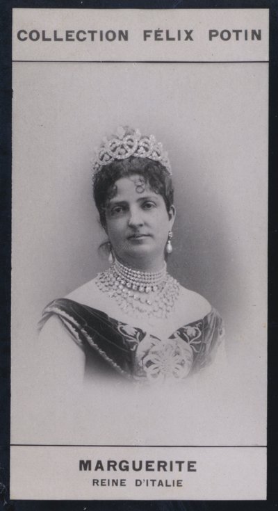 Marguerite, Rainha Dowager da Itália (1851) (foto a p/b) de European Photographer