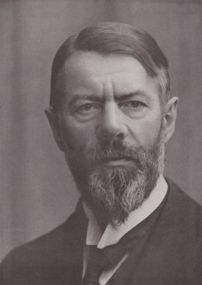 Max Weber, historiador e economista alemão (fotografia a preto e branco) de European Photographer