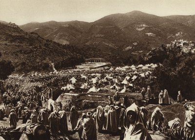 Moulay-Idris, Campo de Peregrinos (foto a p/b) de European Photographer
