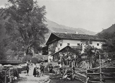 Sandwirt, Sandhof, no Vale do Passeier, terra natal de Andreas Hofer (foto a p/b) de European Photographer