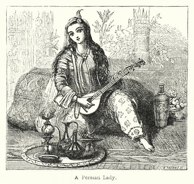 Uma Senhora Persa (gravura) de European School