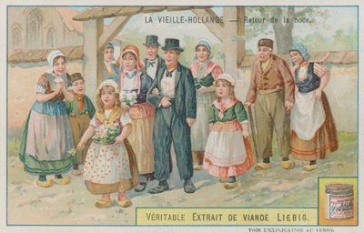 Uma festa de casamento retornando na Holanda antiga de European School