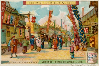 Uma rua em Yokohama de European School