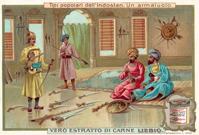 Um armeiro (chromolitho) de European School