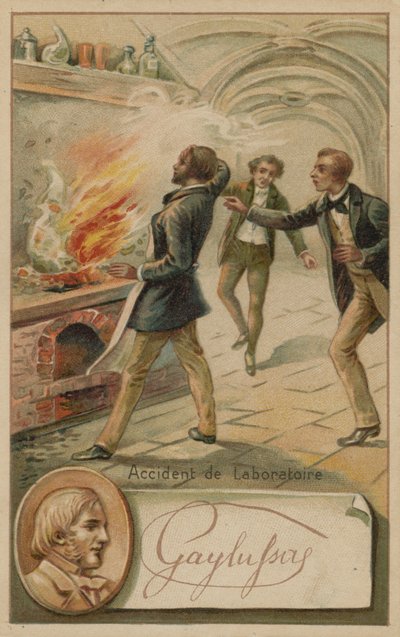 Acidente no laboratório do químico e físico francês Joseph Louis Gay-Lussac de European School