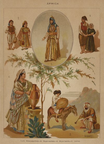África (cor litho) de European School