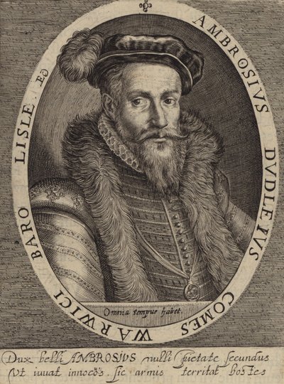 Ambrose Dudley, 3º Conde de Warwick (gravura) de European School
