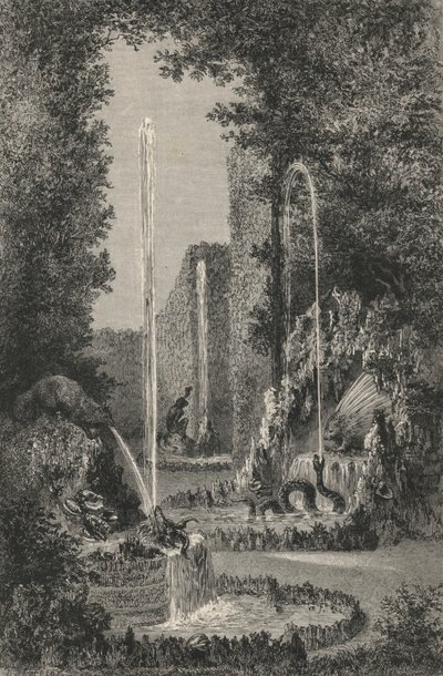 Antigo Labirinto de Versalhes (gravura) de European School