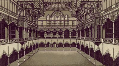 Anvers / Antuérpia: Bolsa (litografia) de European School