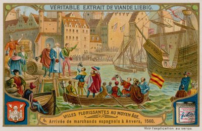 Chegada dos comerciantes espanhóis a Antuérpia em 1560 de European School