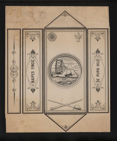 Arte para jogar às cartas (litho) de European School