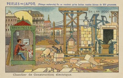 Canteiro de obras elétrico automatizado no ano 2000 de European School