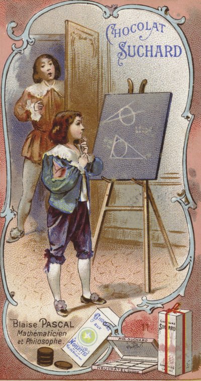 Blaise Pascal, físico e matemático francês, quando criança de European School